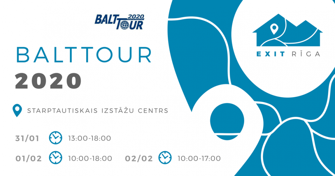 Satiec mūs izstādē Balttour 2020